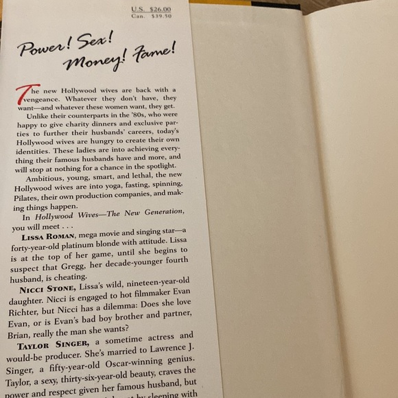 Jackie collins hardback book Hollywood wives - Picture 3 of 6